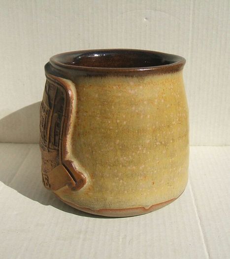 POOLE (Dorset) - a finely made & heavy stoneware souvenir mug