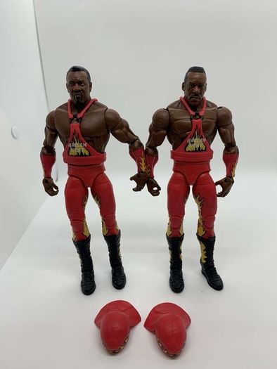 wwe elite series 46 Harlem Heat Stevie Ray & Booker T action figures