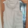 Zara Ivory quilted hooded long gilet size M UK10/12 Perfect condition Postage included Image 5