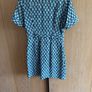 Sandro knee length blue print dress size 38 Image 7