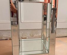 glass stand table