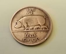 1942 Eire 1/2d Half Penny
