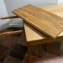 Solid Oak Extendable Dining Table Diamond Furniture excellent Condition Image 7