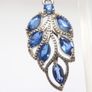 Sterling silver kyanite lever-back earrings 925 Image 3