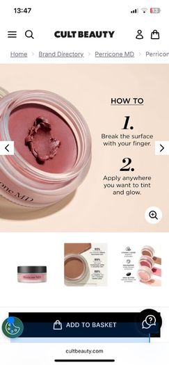 Perricone MD NMS Illuminating Tinted Balm, highlighter