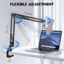 NEW SALE | Boom Arm,Aokeo AK-35 Adjustable Compact Mic Suspension Boom Scissor Arm Stand For Blue Yeti,Snowball iCE, HyperX QuadCast,SoloCast,Elgato Wave,Etc Image 3