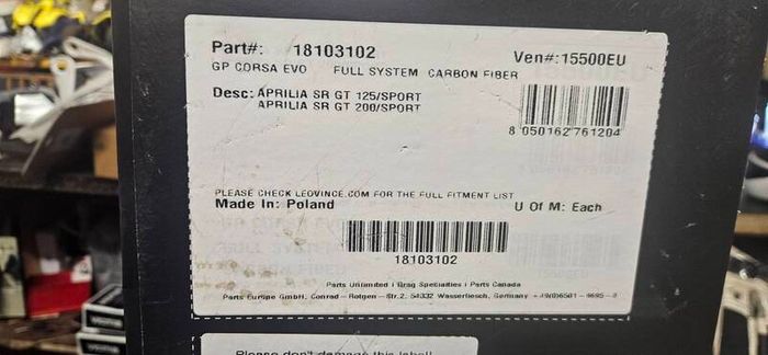 2025 aprilia sr 125 gt exhaust system