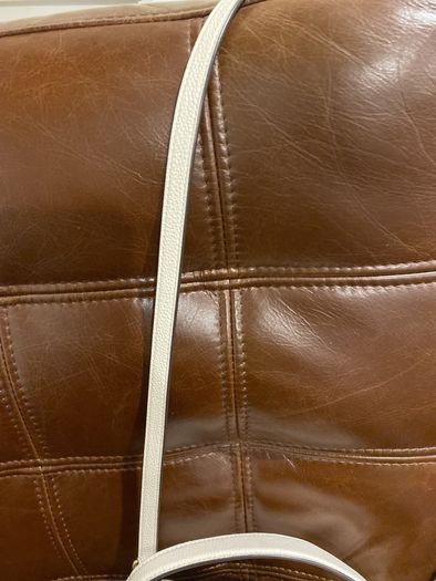 Cream leather Coach bag