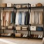 Heavy Duty Clothes Rack with 4 Hanging Rails 363 kg Open Wardrobe Storage Image 2