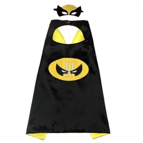 Wolverine Logan Avengers Superhero Capes for Kids Children Halloween Cool Halloween Costume Cosplay Festival Party Supplies Favors Dress Up for 3-12 Year Old Boys Girls