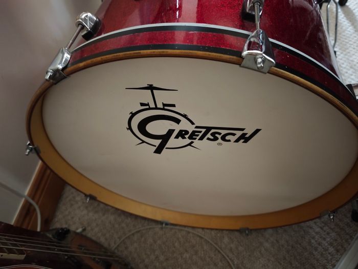2010 Gretsch Catalina Club Red Sparkle 5-piece + hardware + bags