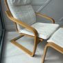 IKEA Chair and Footstool Image 2