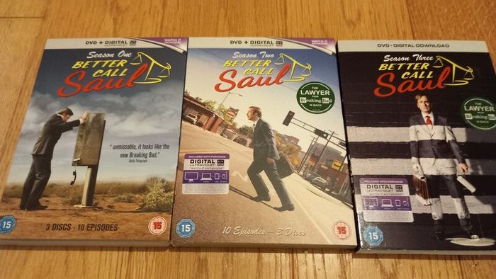 Better Call Saul DVD Seasons 1, 2, and 3