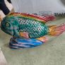 Bernardo Recardo Carved Wood Fish Hand Painted Image 3