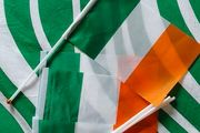 Irish flags on stick x4