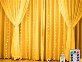 Curtain Fairy Lights Waterproof Curtain String Lights 3Mx2.8M, Curtain Window Fairy Lights, Remote Control, 280LED Light for Bedroom Outdoor Indoor Christmas Garden(Warm White)