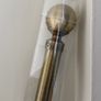 Antique brass curtain pole Image 3