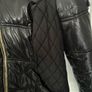 black quilted  jacket with fur hood from river island Image 4