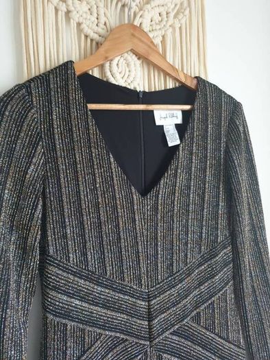 Joseph Ribkoff Gold Thread Dress Size Uk 10