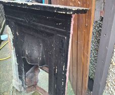 cast iron fire place