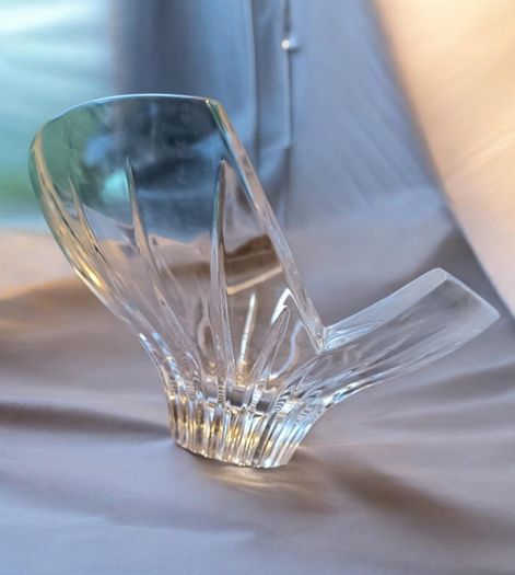 Rare Signed Louise Kennedy Tipperary Crystal Aurora Large Bowl New