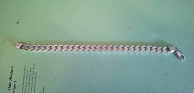 Mens Sterling Silver Cuban Chain Bracelet