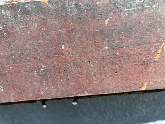 Large old wooden picture frame