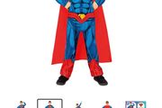 Brand New DC Superman Costume - Jumpsuit &amp; Cape - Size - 7-8 Years - RRP - 29.99