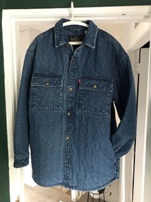 Oversized Denim Jacket Shirt Levi's Insulated Like New