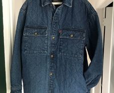Oversized Denim Jacket Shirt Levi's Insulated Like New