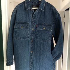 Oversized Denim Jacket Shirt Levi's Insulated Like New