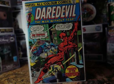 Daredevil ! Issue #126 ! 1st Appearance of the New Torpedo (Brock Jones) ! Bronze Age Comic from 1975 ! by Marvel !
