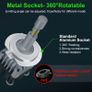 4 Sides 18000LM Led Canbus H1 H3 H4 H7 H8 H11 9005 HB3 9006 HB4 Turbo Led Headlight Bulbs 6000K 12V Auto Car Lights Fog Lamp Image 3