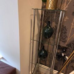 Bathroom shelf tampered glass