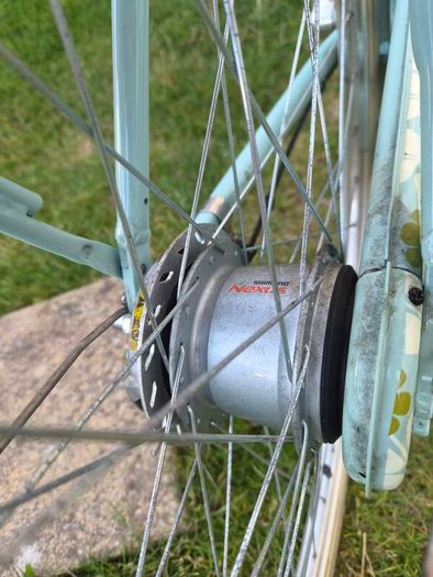 Olive and Orange Ladies Bike