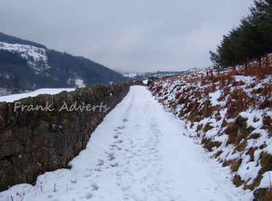Mounted Original Photography - Lough Dan Winter, Wicklow