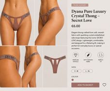 Dyana Pure Luxury Crystal Thong  Secret Love