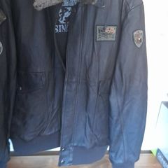 Leather Bomber Jacket (new)