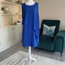 Elegant Cobalt Blue sleeveless Dress with Silver Embellished Neckline from Dorothy Perkins Image 3