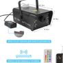Smoke Machine,softeen Fog Machine with 6 Led Lights and 2 Wireless Remotes,Adjustable Colors and Lighting Modes,Supports Separate or Combination Operation of Fog and Lights,For Halloween, Christmas Image 6