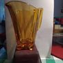 Amber glass jug 4 inches high Image 2