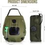 Premium 20L Solar Heating Camping Shower Water Bag For Hot Water With Temperature Thermometer 45 Degrees C Removable Hose On/Off Head For Camping Hiking Bathing Summer Garden Shower 5 Gallons Image 4