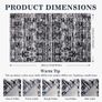 Rug for Living Room 120x180, Black Abstract Soft Bedroom Rug Non-shedding Image 2