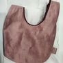 Wrist hand bag - double sided burgundy / pink Image 5