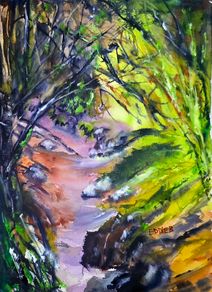ballinastoe woods watercolour
