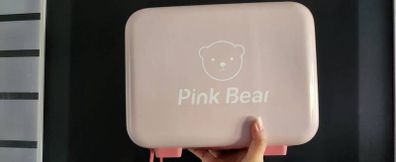 Pink Bear Hardcase Vanity Travel Case