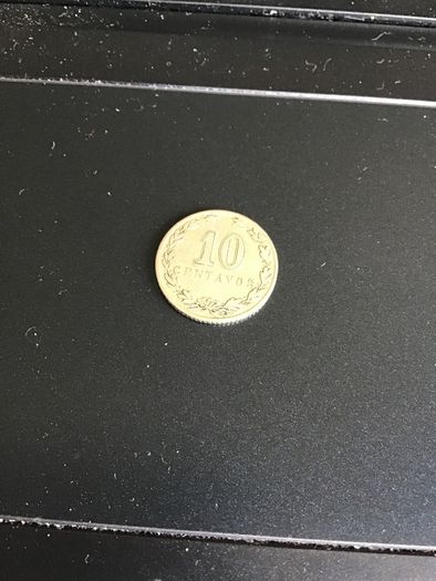 Old 1920 Argentina 10 Centavos coin
