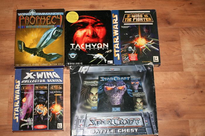 Vintage Games collection , STAR WARS , Star Craft etc