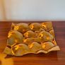 Copper Chrome Mouth-blown Glass Decorative Tray Fruit Bowl Image 4