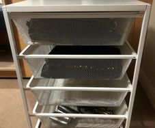 4Drawer Mesh Storage Unit